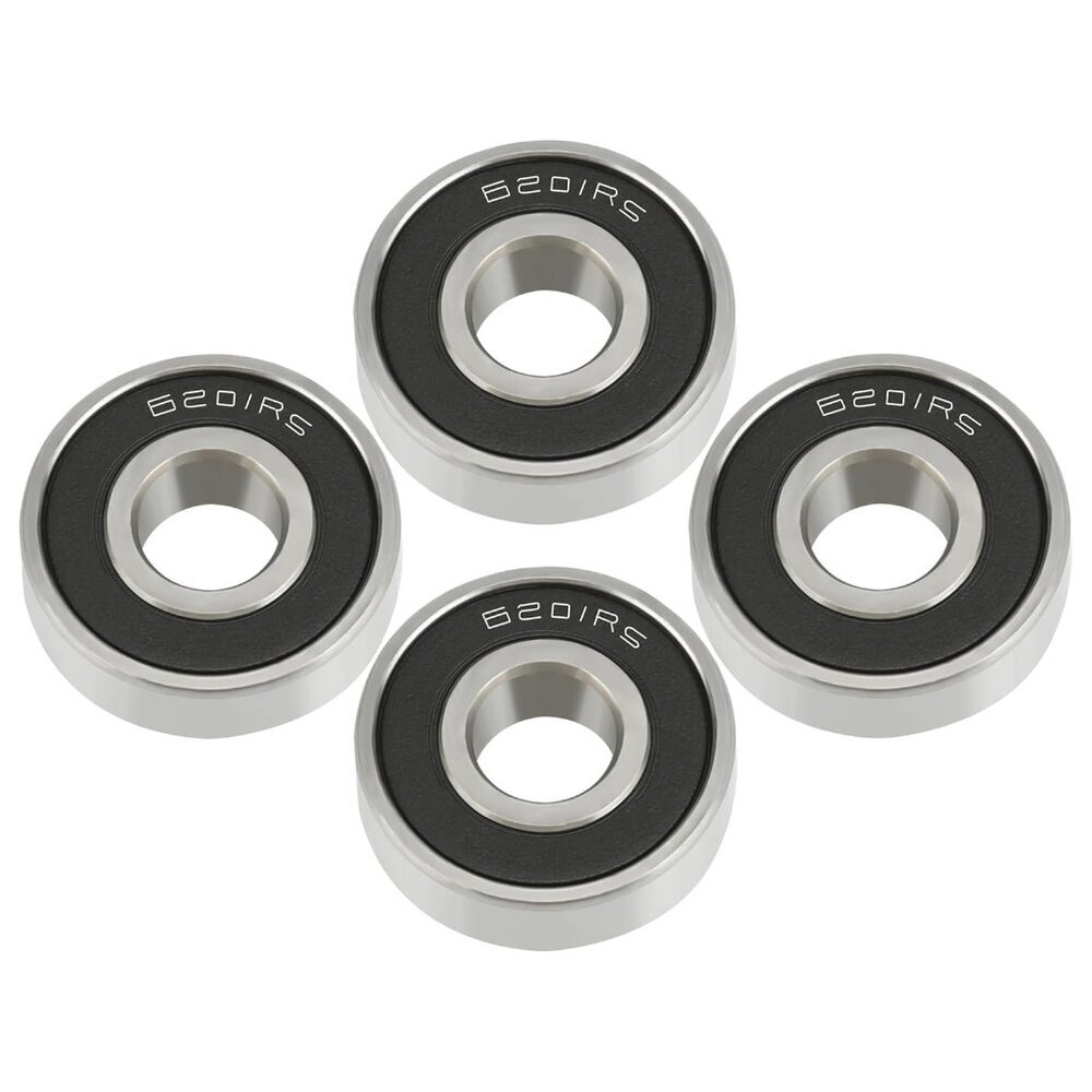 High-Speed 6201RS Mini Bike Wheel Bearings - Rubber Sealed Protection Pack of 4